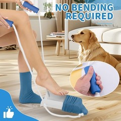 Folklyzo Sock Aid for Putting on Socks – Device Seniors, White