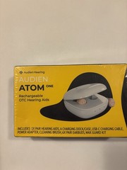Audien Atom One Hearing Aids Wireless, Rechargeable, New Sealed