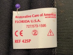 RCAI Adult Breathable Adjustable 20″ Black Economy Knee Immbolizer