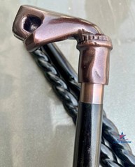 Solid Brass Punch Head Vintage Black Wooden Walking Stick Cane handmade Gift