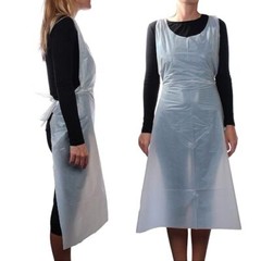 Disposable Plastic Aprons, 27.5 X 46 inches, Waterproof Bibs for Adults 50 pack