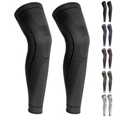 Ruilaibao 2 Pack Full Leg Compression Sleeves for Men And XX-Large, Black