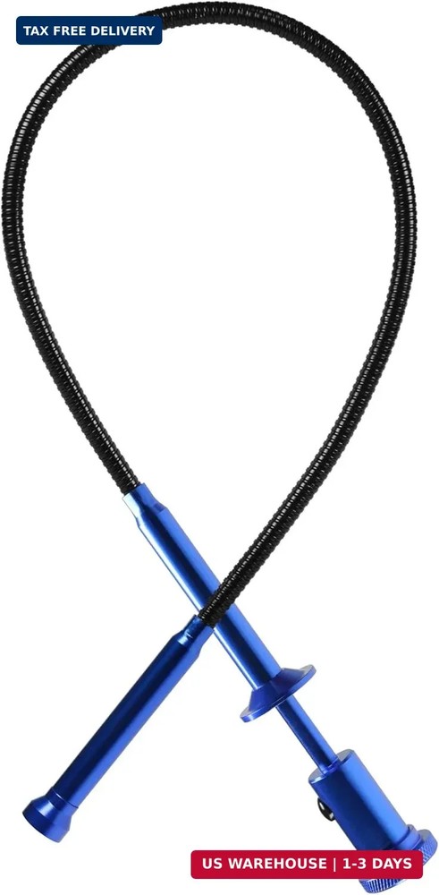 24.4 in Claw Grabber Tool,Bendable Hose Reacher Pickup with LED Light,4 Claw Pic