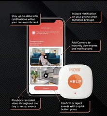 MOBI CONNECT Smart Monitoring System – Caregiver Alert Button, In Home Alert