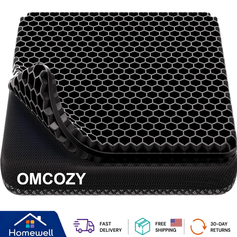 Pressure Relief Gel Seat Cushion for Office, Car & Wheelchair – 18.9×17.7 Inches