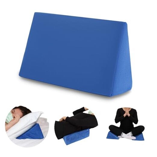 Small Wedge Pillow, Wedge Pillow for Bed Sores, Positioning 1 Unit, Blue