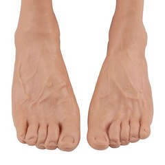 Highly Simulated Skin Silicone Prosthesis Foot Sleeve Leg Cover Scars CD