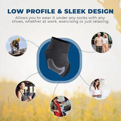 Ankle Brace Support Compression Sleeve Plantar Fasciitis Pain Relief Foot Wrap