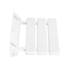 Wall Mounted Folding Shower Seat 12.6in Metal Bench 130kg Stainless Steel Seat