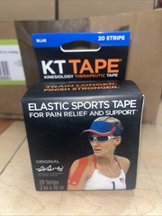 New KT Tape 20 Strips – 10×2″ Precut Kinesiology Therapeutic Elastic Sport Roll