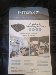 Travel Cushion ,MTGKY Sondor ,Portable & Adjustable one for all, Round+black