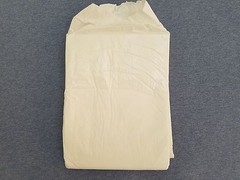 Bambino Bianco Large White Plastic Thick Quilted Adult Diaper Brief 4-Tapes 1pc