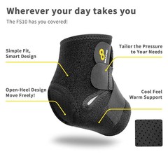Ankle Support Brace For Men & Women, Adjustable Compression Sleeve Strap Wrap,