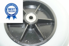 8″ x 2″ (200×50) Caster Solid Rubber Front Rear 1 Count (Pack of 1), Grey