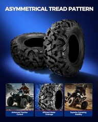ATV UTV 26x9x12 ATV Mud All Terrain Tire 6PLY,Go Kart 26×9-12 Z-199 2pc