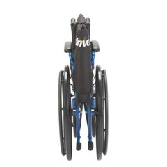 Blue Streak Wheelchair with Flip Back Desk Arms, 18 in. Seat and Swing Away