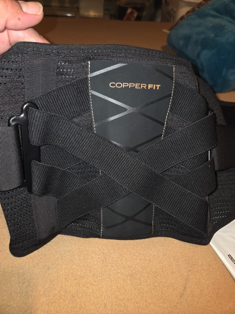 Copper Fit X Back – Support Brace – Black Face MESH: 100% Polyester / Back: 100%