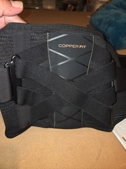 Copper Fit X Back – Support Brace – Black Face MESH: 100% Polyester / Back: 100%