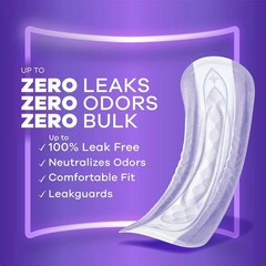 Always Discreet Incontinence Pads for Women Moderate Absorbency Long Length 54