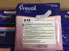 Prevail Dri-Fit Bladder Control Pads, Moderate Absorbency, BC-012 – Case of 180