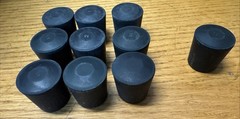 10 PACK – 3/4″ Heavy Rubber Cane Tip Crutch Walking Stick Furniture Chair Leg