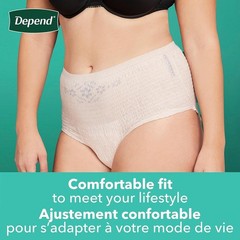 Depend FIT-Flex Women Incontinence Underwear, Max Absorbency, S/M/L/XL/2XL