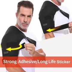 Cordless Shoulder Massager Pain Relief with 3 Vibration Modes & 3 Heating Levels