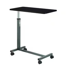 Drive Overbed Table Non-Tilt Top Walnut 28 to 45″ Height Range 13067