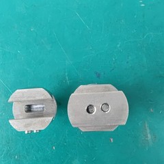 Prosthetic 75mm Pyramid Sliding Double Connector Stainless Steel Adapter