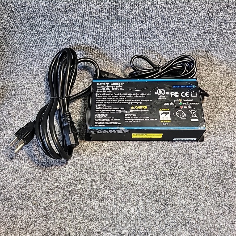 BRIGHT WAY GROUP 24V 8A Charger for Power Wheelchairs FC300-240-8000U