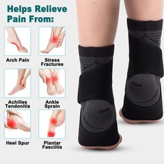 Ankle Support Strap Compression Wrap Bandage Brace Sprain foot Pain Relief US