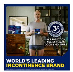 TENA Incontinence Guards for Men, Maximum, 144 Count