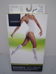 Sigvaris 146C Casual Cotton socks 15-20 Closed Toe Knee High