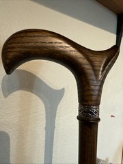 Asterom Walking Cane Handmade, Ergonomic, Wooden NEW Beautiful Wood Grain Classy