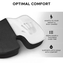 Memory Foam Seat Cushion Coccyx Tailbone Pain Relief Office Chair Car Pad