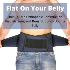 AVESTON Back Brace Lower Back Pain Relief Lumbar Support Belt Rigid Thin Light