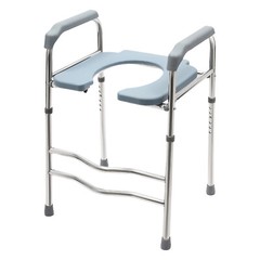 25.2-29.13in Raised Toilet Seat Riser w/ Arms For Elderly Handicap Bathroom USA