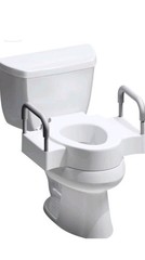 Bemis Rise 4.5″ Raised Toilet Seat w Handles 400 lb Capacity White New Open Box