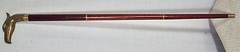 Vintage Eagle Brass Wood Walking Stick Cane FREE SHIP