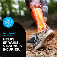 Ankle Brace for Sprained Ankle – Ankle Compression Sleeve for Men & Women. Ankle