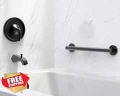 AquaChase Matte Black Grab Bar 18 Inch