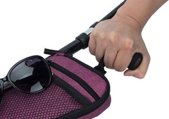 Forearm Crutch Bag Lightweight and Waterproof 1 Count (Pack of 1), Dark Grey
