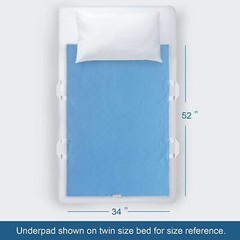 Waterproof Positioning Bed Pad with 4 Handles Incontinence Pads 34“x52″ 2 Pack