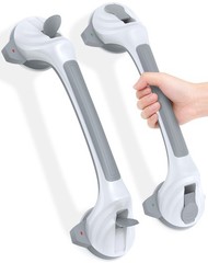 Grab Bars for Shower, 16.7″ Shower Grab Bars for Seniors, Heavy Duty Suction Cup