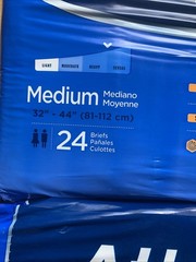 ATTENDS BRIEFS LOT OF 2- SIZE MEDIUM 24 BRIEFS IN EACH PACK