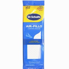3 Packs Dr Scholls Air-Pillo Comfort Foam Insoles & Cooling Vents M 7-12/ W 5-10