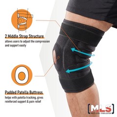 Adjustable Hinged Knee Brace – Dual Side Hinges for ACL, PCL, MCL Injury Supp…