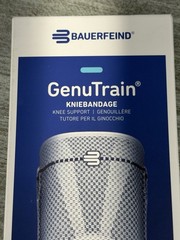Bauerfeind GenuTrain Knee Support Brace Kniebandage Size 3C Comfort Black Blue