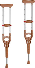 Shock-Absorbing under Arm Crutches for Adults & Youth 4’3″ to 6’3″ | Dual Height