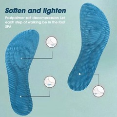 6 Pcs Memory Foam Orthopedic Insoles for Shoes Antibacterial Running Cushion
